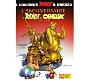 le livre d'or d'astérix, édité pour le cinquantième anniversaire du héros, est