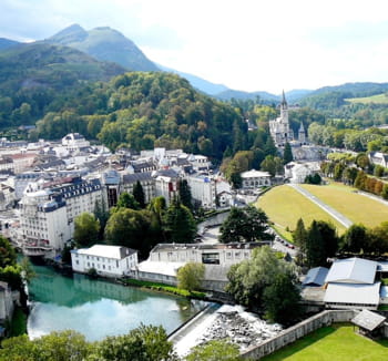 lourdes vue du chateau fort.