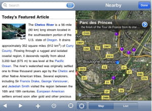 l'application mobile wikipedia