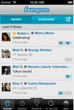 le réseau social géolocalisé foursquare