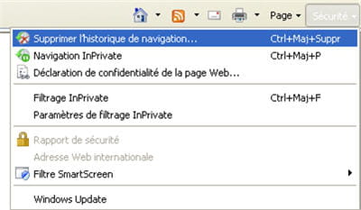 supprimez à la carte votre historique de navigation.