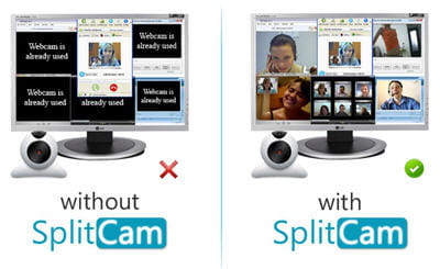 copie d'écran du site de splitcamera