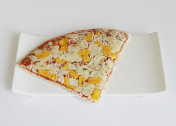 un euro = un cinquième de pizza