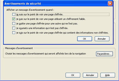 des alertes paramétrables à la demande.