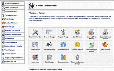 kunena permet de proposer un forum complet et structuré sur votre site internet.