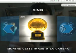 exemple de l'application de réalité augmentée proposée sur le dernier album de
