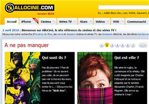 allociné, spécialiste du cinéma et des séries tv