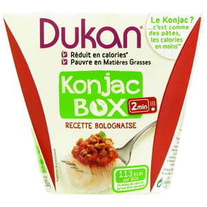 plat cuisiné au konjac de régime dukan.