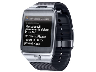 l'application envoie les messages urgents au médecin en moins de 10 secondes.