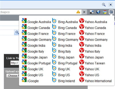 copie d'écran de searchpad