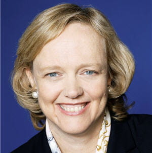 meg whitman est arrivée à la tête d'hp fin septembre 2011.