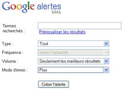 le service alertes