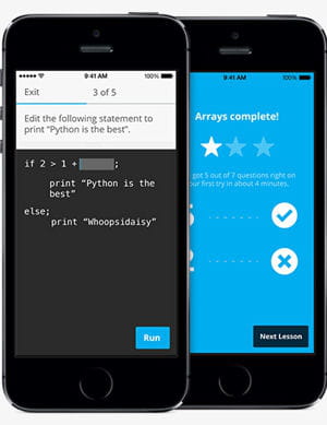 l'application hour of code.