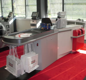cette caisse s'adapte selon l'affluence en magasin.