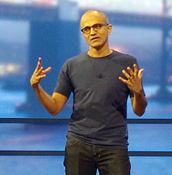 satya nadella, le pdg de microsoft.
