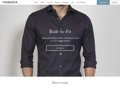 trumaker est un e-marchand d'habillement pour hommes se spécialisant dans le