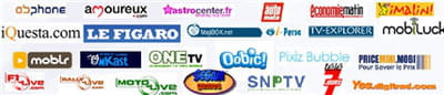 sites supports de publicité gérés par la régie mobile egs media