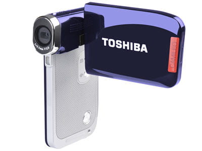 le camescope toshiba camileo p20 déplié.