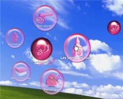le widget de vente-privee.com permet d'être alerté instantanément du démarrage