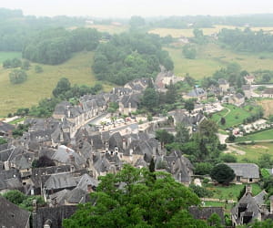 une vue de brive-la-gaillarde, en limousin.