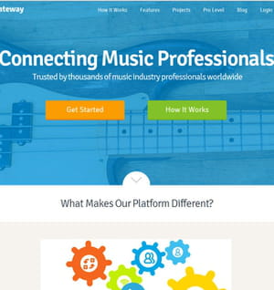la plateforme music gateway est dédiée aux professionnels du secteur.