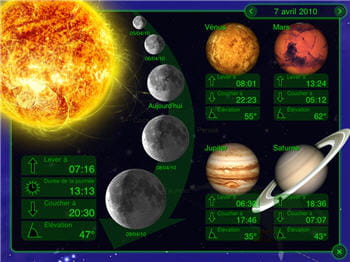 l'application star walk sur ipad