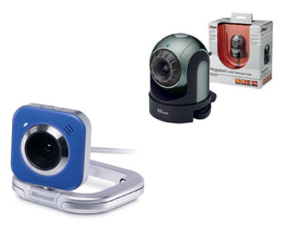 trust webcam live wb54 et microsoft lifecam vx5500