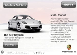 l'application iphone porsche
