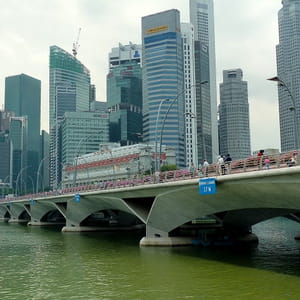 le quartier des affaires de singapour.