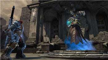 vulgrim, le marchand d'âme, accompagne le personnage dans sa progression tout au