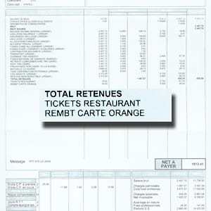 le remboursement de titres restaurant et de transport ne subit pas de