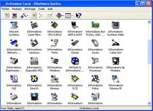 capture d'écran du logiciel.