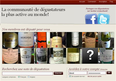 la base : une photo de chaque bouteille de vin qu'on goûte, et on le note