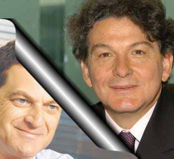 de gauche à droite : philippe germond et thierry breton.