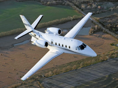 il vole sur un cessna 560xl citation identique à celui-ci.
