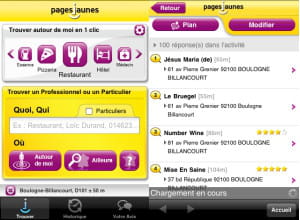 l'application pagesjaunes