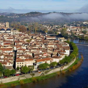 une vue de cahors.