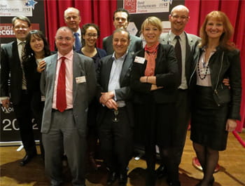 l'équipe de netapp venue pour la remise du prix great place to work france.