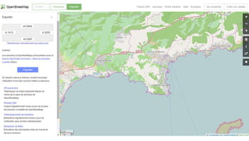 les données cartographiques collectées et régulièrement mises à jour d'open