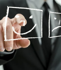 dès que c'est possible, optez pour le côté positif.