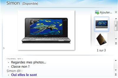 il vous est désormais possible de faire un petit diaporama de photos