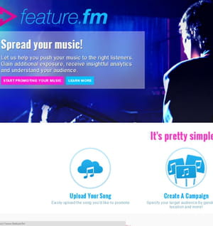 feature.fm aide les artistes à se promouvoir.