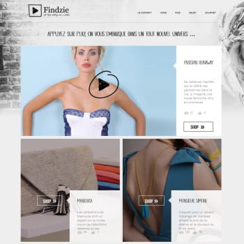 findzie, concept-store vidéo de mode