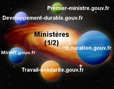 la galaxie web des ministères (1/2).