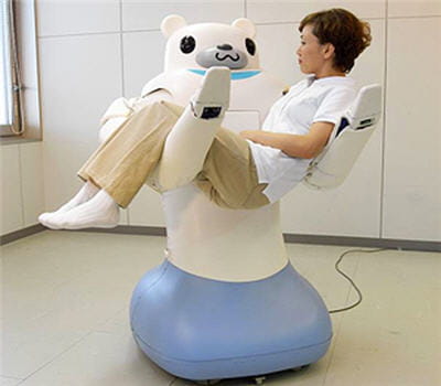le robot riba peut soulager infirmières et brancardier des tâches les plus