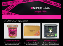 l'e-mailing 'soldes' de la boutique en ligne de fauchon