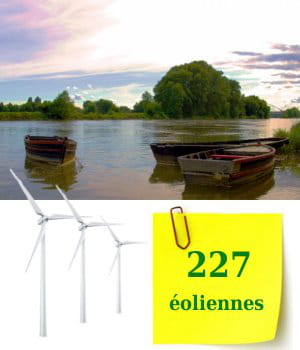 227 éoliennes sont installées dans la région centre