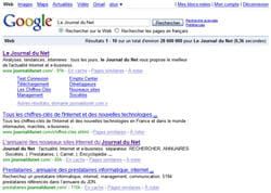 le moteur de recherche de google