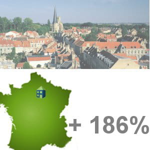 la deuxième ville qui a gagné le plus d'habitants en dix ans est serris.