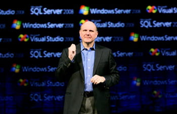 steve balmer, début 2008, lors d'une des plus importantes vagues de lancements